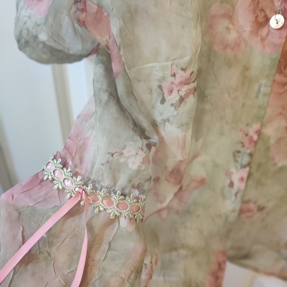 Gorgeous Y2K 90's Vintage Floral Dress and Top Set - Picture 8 of 12